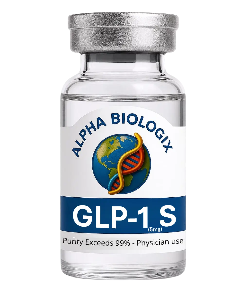 GLP-1 S research peptide vial – Alpha Biologix