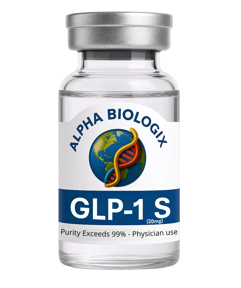 GLP-1 S research peptide vial – Alpha Biologix