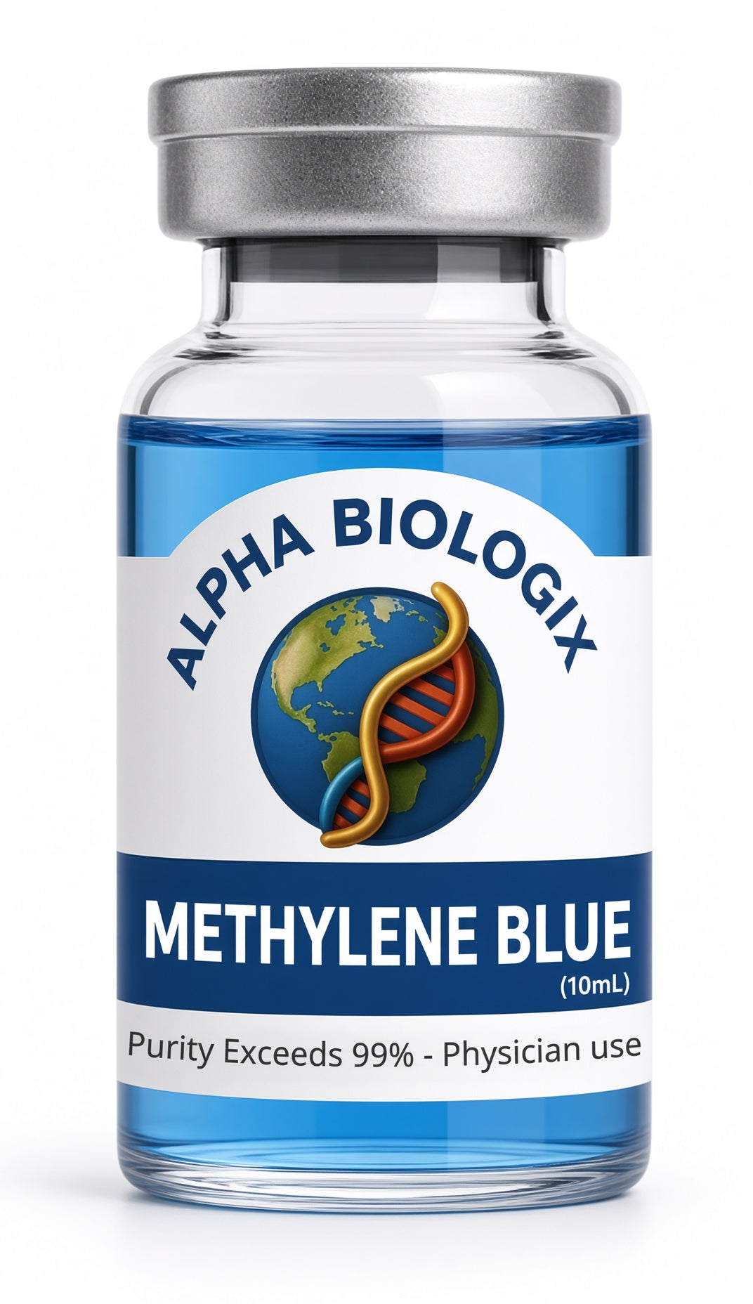 Methylene Blue 10mL research vial — Alpha Biologix