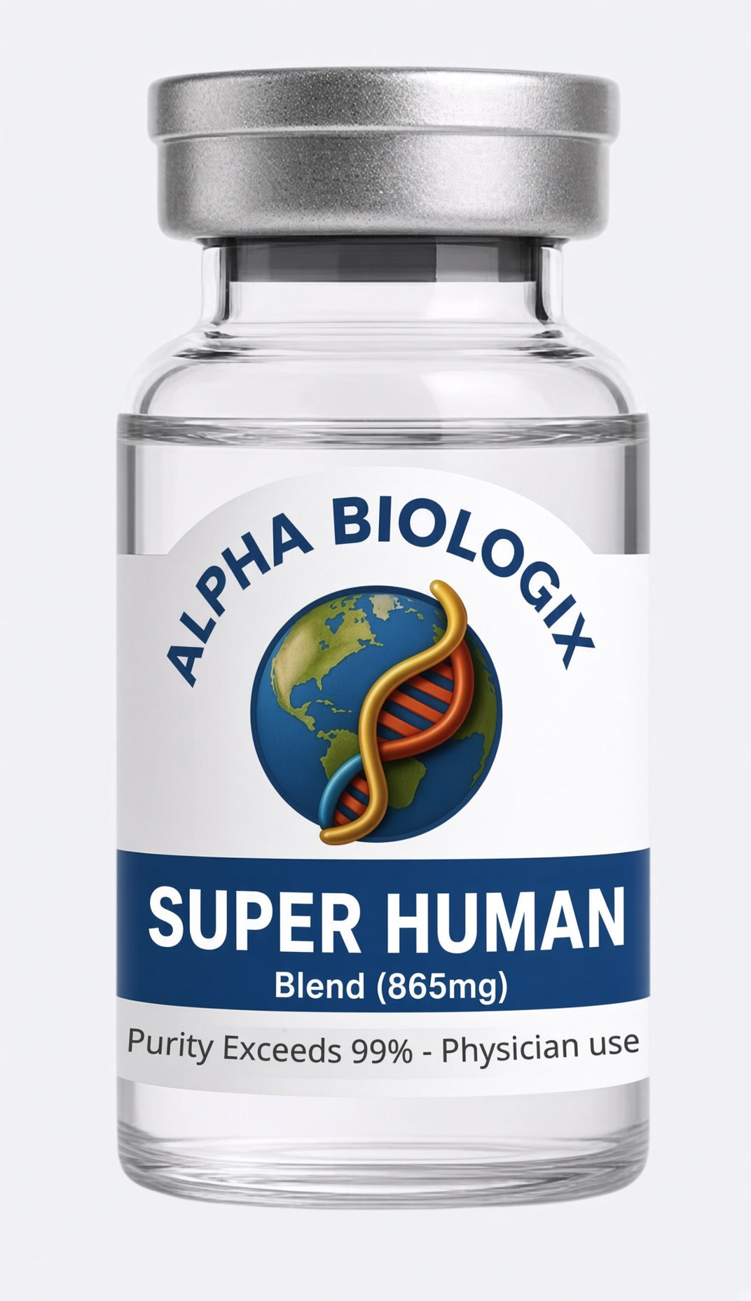 Super Human Blend 865mg research vial — Alpha Biologix